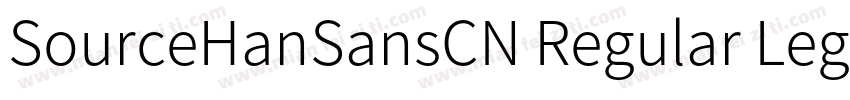 SourceHanSansCN Regular LegacySans字体转换